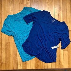 Apt 9 Blue & Turquoise Tees Set XL